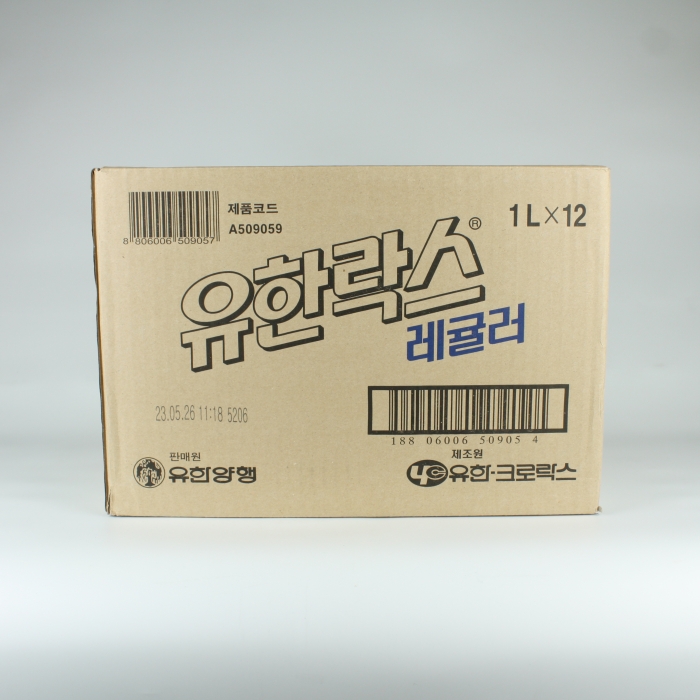 [박스상품] 유한락스 레귤러 1L 유한양행 12개입