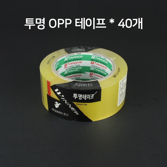 BOX 금성 투명 OPP 박스테이프 48mm x 78M 40개