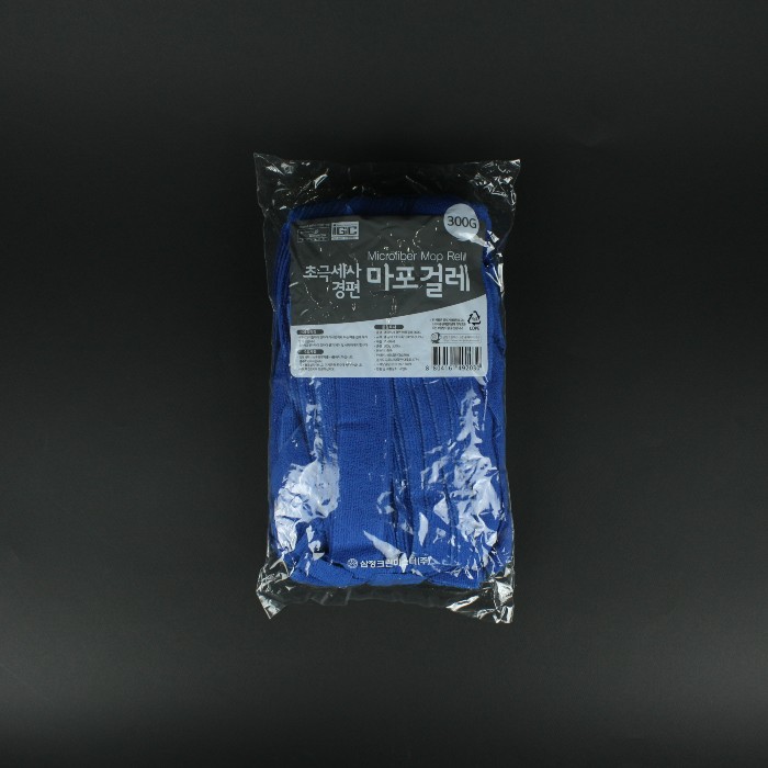 삼정 초극세사 경편 마포걸레 1개입 대걸레용(블루)