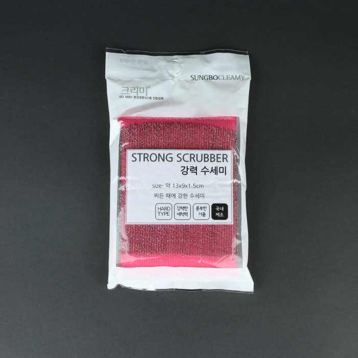 [박스] 크리미 강력수세미 300매입 (분홍, 파랑 랜덤 배송)