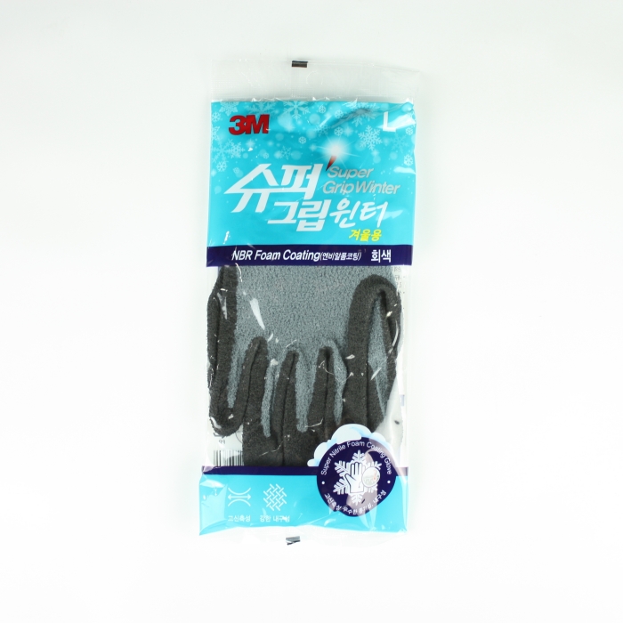 BOX 3M 슈퍼 그립 윈터 겨울용 (그레이) Large_100켤레