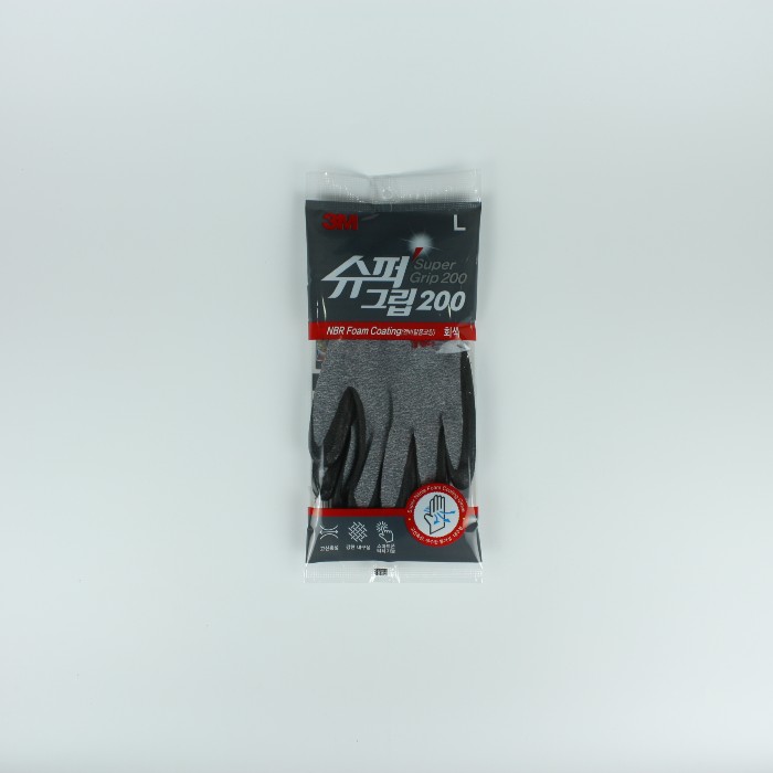 BOX 3M 스카치-브라이트 슈퍼그립 200(그레이) Large_100켤레