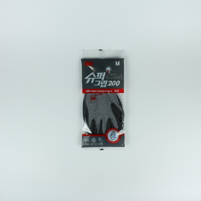 BOX 3M 스카치-브라이트 슈퍼그립 200(그레이) Medium_100켤레