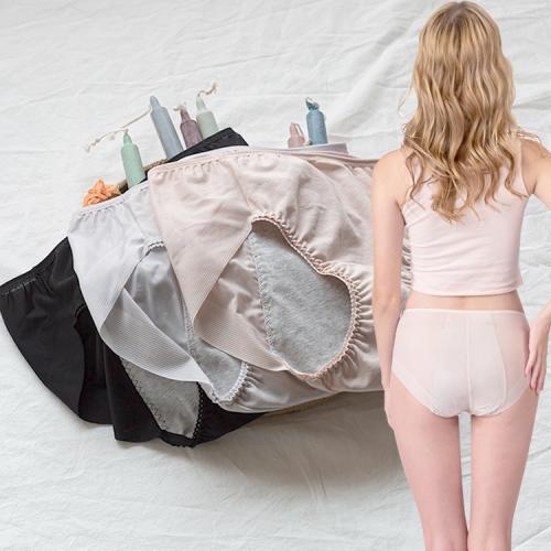 [초끈][3종세트]리얼코튼 누디 헴 위생팬티