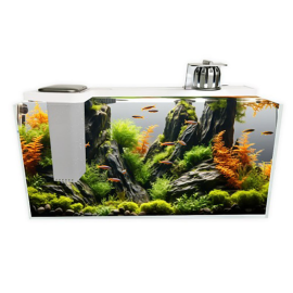 아마존 일체형 디아망 유리어항세트 400x190x150 AMZ-CT4 - 수증등증정