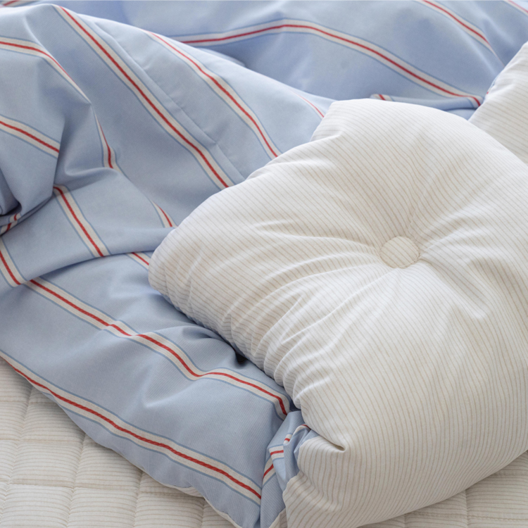 [초끈홈]스트라이프 알러지케어 차렵이불/패드/베개커버