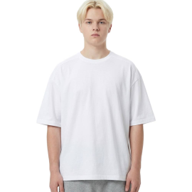 USA 수피마 면 100% 올데이 오버핏반팔 티셔츠 비치지 않는 반팔티