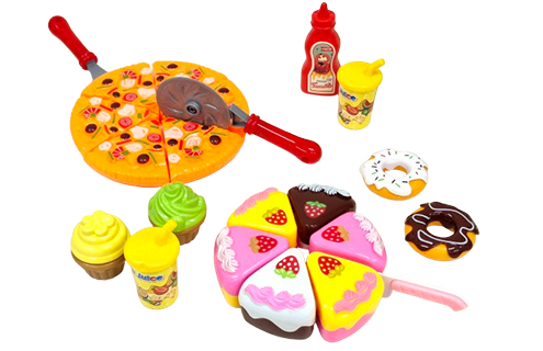 [모든] 케익피자 자르기 세트 / 자석토이 소꿉놀이 생일케익