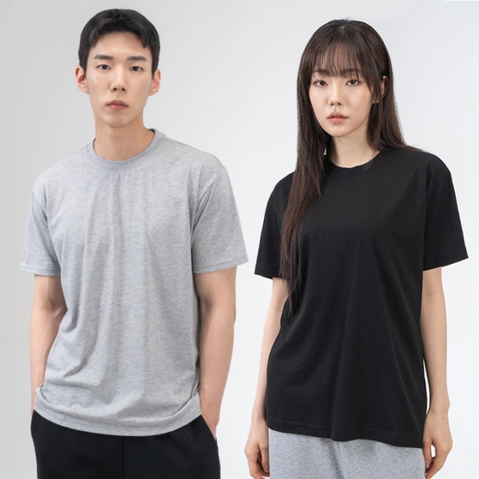 비캔버스 레귤러 반팔티 32수