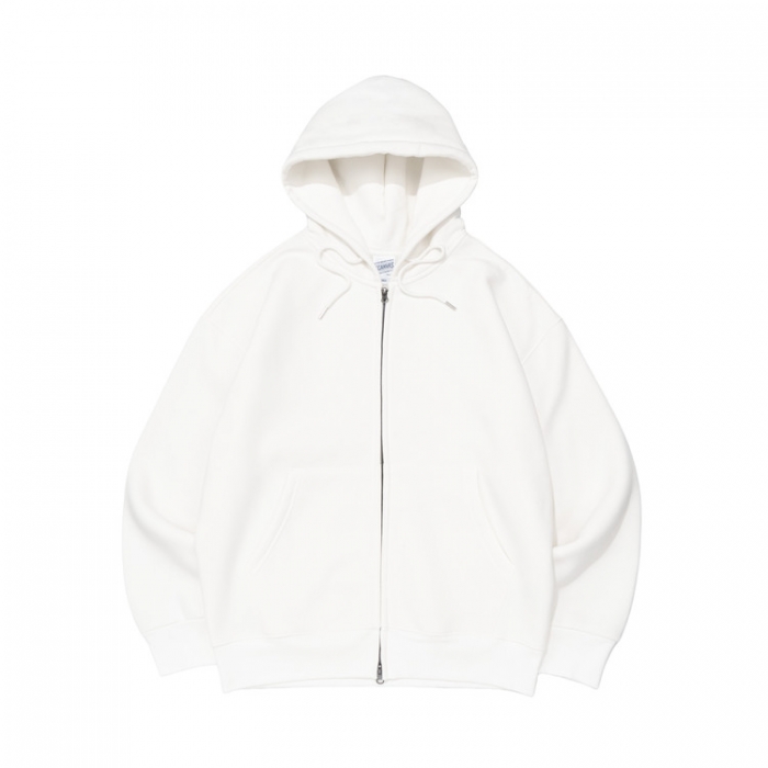 비캔버스 기모 쭈리 오버핏 투웨이 후드집업