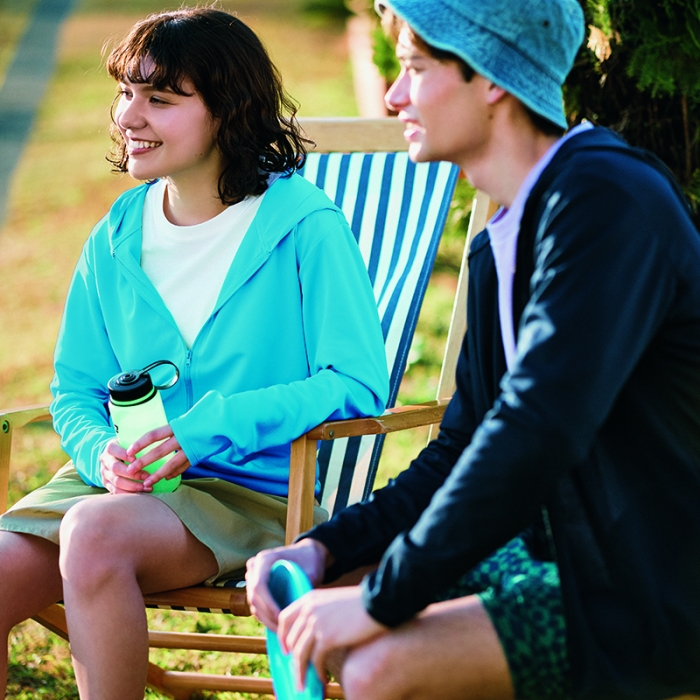 글리머 드라이 후드집업