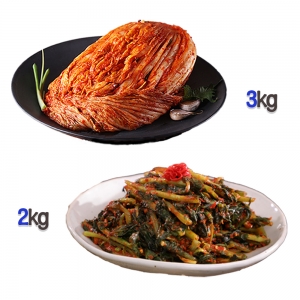 찬우물 신선김치세트 5kg (포기김치 3Kg + 열무김치 2kg)