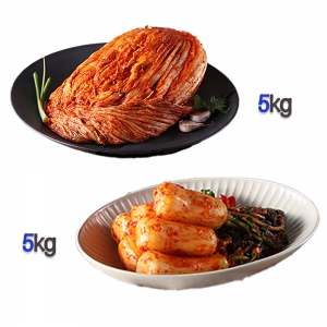 찬우물 신선김치세트 10kg (포기김치 5Kg + 총각김치 5kg)