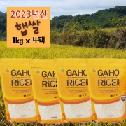 2023년산 햅쌀 냉장고에 보관하기편한 진공소포장지퍼백, 1kg x 4팩 박스포장, 합천군 가호리 다락논쌀, 배송비무료