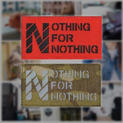 밀리터리 패치 와펜 NOTHING FOR NOTHING