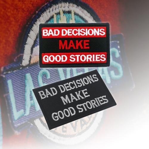 밀리터리 패치 와펜 bad decisions make good stories