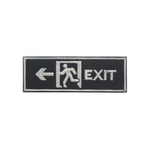 밀리터리 패치 와펜 EXIT 야광패치