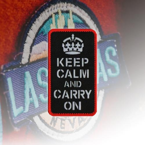 밀리터리 패치 와펜 KEEP CALM AND CARRY ON