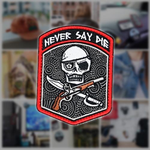 밀리터리 패치 와펜 never say die