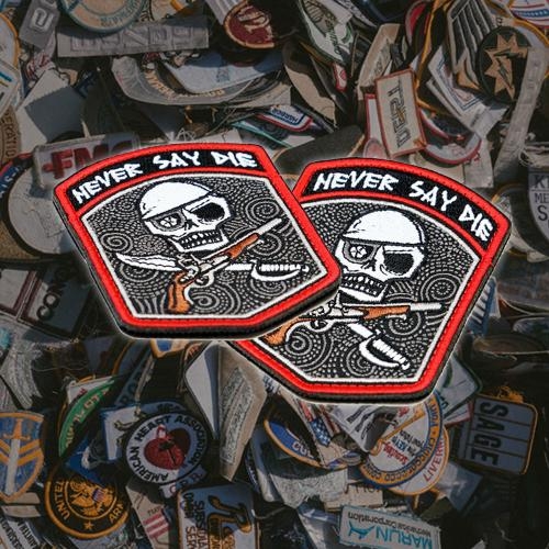 밀리터리 패치 와펜 never say die