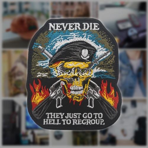 밀리터리 패치 와펜 Old soldiers never die