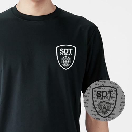 강철 특수부대 SDT 블랙 티셔츠