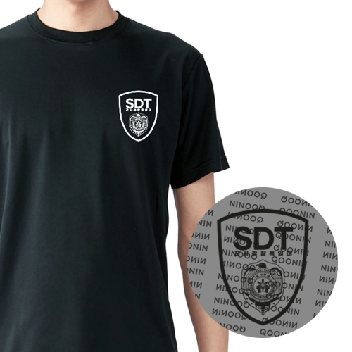 특수부대 쿨론 SDT 블랙 티셔츠