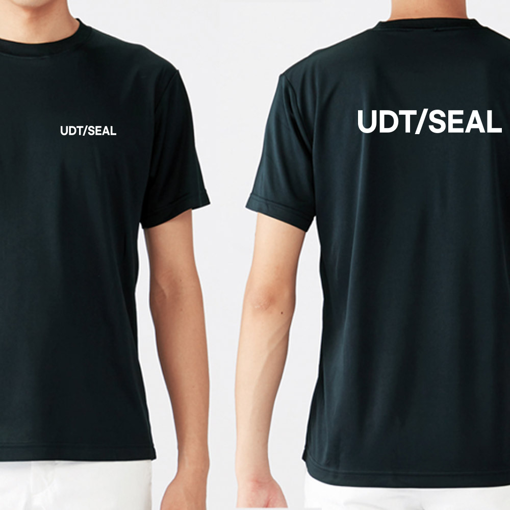 UDT/SEAL 화이트 라운드 쿨 반팔티셔츠