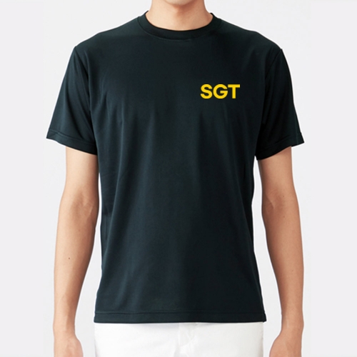 SGT 옐로우 라운드 쿨 반팔티셔츠