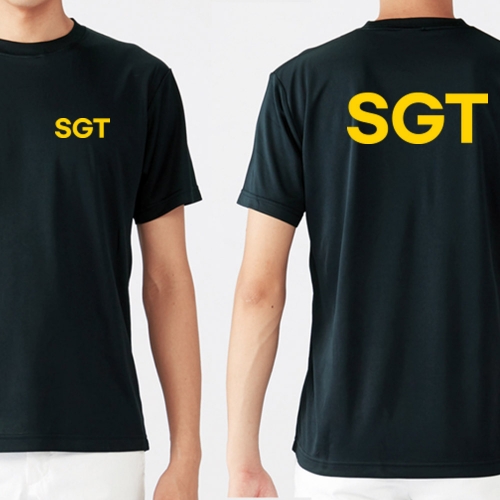 SGT 옐로우 라운드 쿨 반팔티셔츠