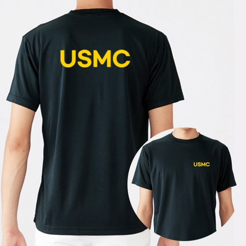 USMC 옐로우 라운드 쿨 반팔티셔츠