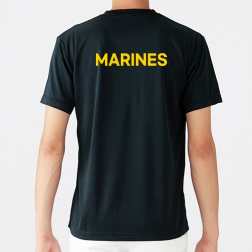 MARINES 옐로우 라운드 쿨 반팔티셔츠