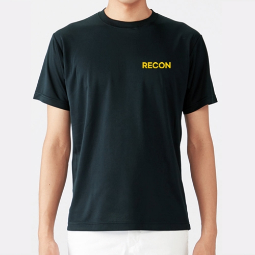 RECON 옐로우 라운드 쿨 반팔티셔츠