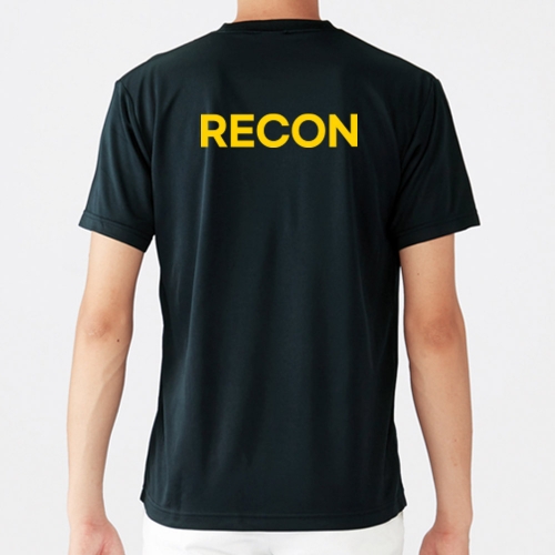 RECON 옐로우 라운드 쿨 반팔티셔츠