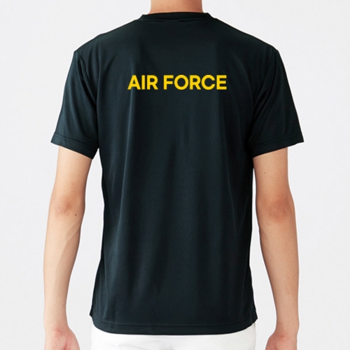 AIR FORCE 옐로우 라운드 쿨 반팔티셔츠