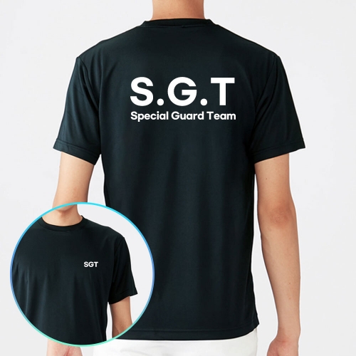특별경호대 쿨론 블랙 군인 SGT 반팔티셔츠
