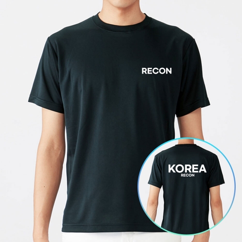 수색대 쿨론 블랙 군인 RECON 반팔티셔츠