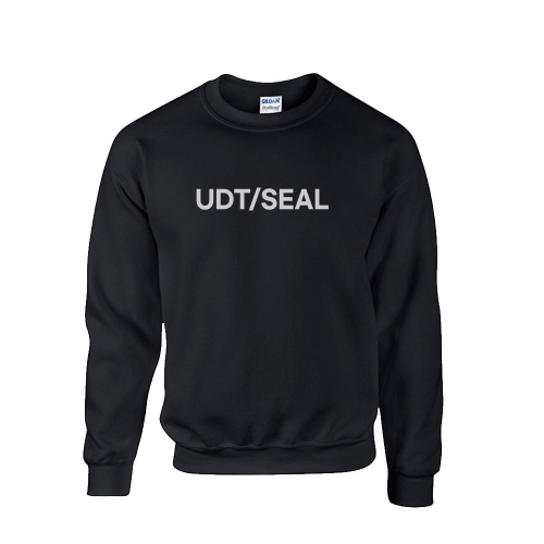밀리터리 기모 블랙 맨투맨 UDT/SEAL