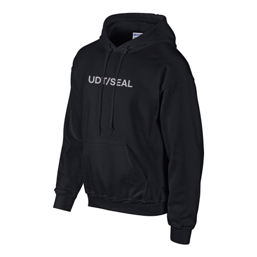 밀리터리 기모 블랙 후드티 UDT SEAL