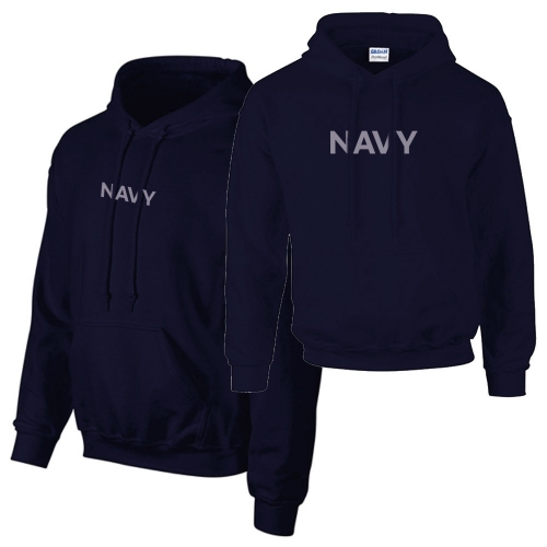 밀리터리 기모 네이비 후드티 NAVY