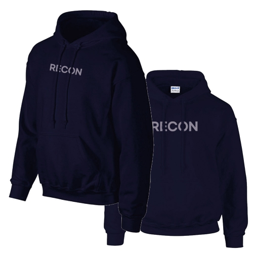 밀리터리 기모 네이비 후드티 RECON