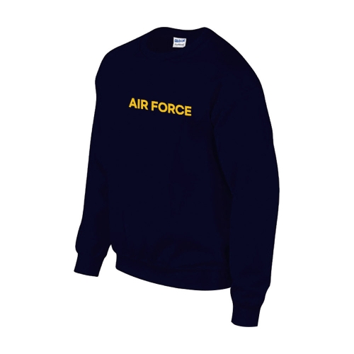 밀리터리 기모 옐로우 네이비 맨투맨 AIR FORCE