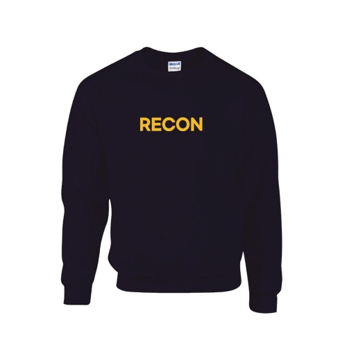 밀리터리 기모 옐로우 네이비 맨투맨 RECON