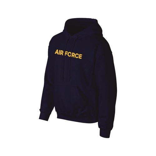 밀리터리 기모 옐로우 네이비 후드티 AIR FORCE