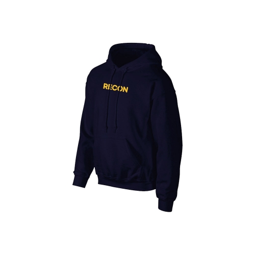 밀리터리 기모 옐로우 네이비 후드티 RECON