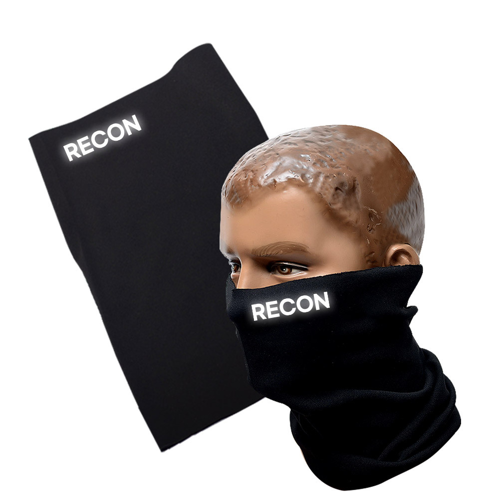 RECON 검정색 반사 넥워머