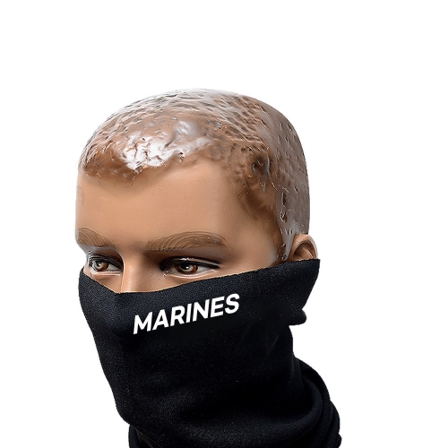 MARINES 검정색 반사 넥워머