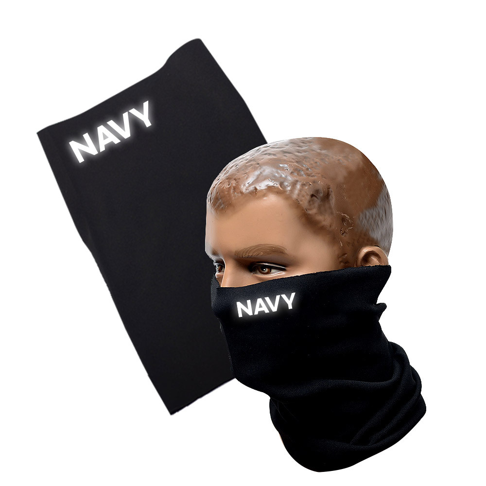 NAVY 검정색 반사 넥워머