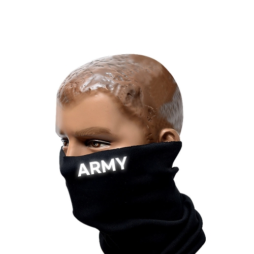 ARMY 검정색 반사 넥워머