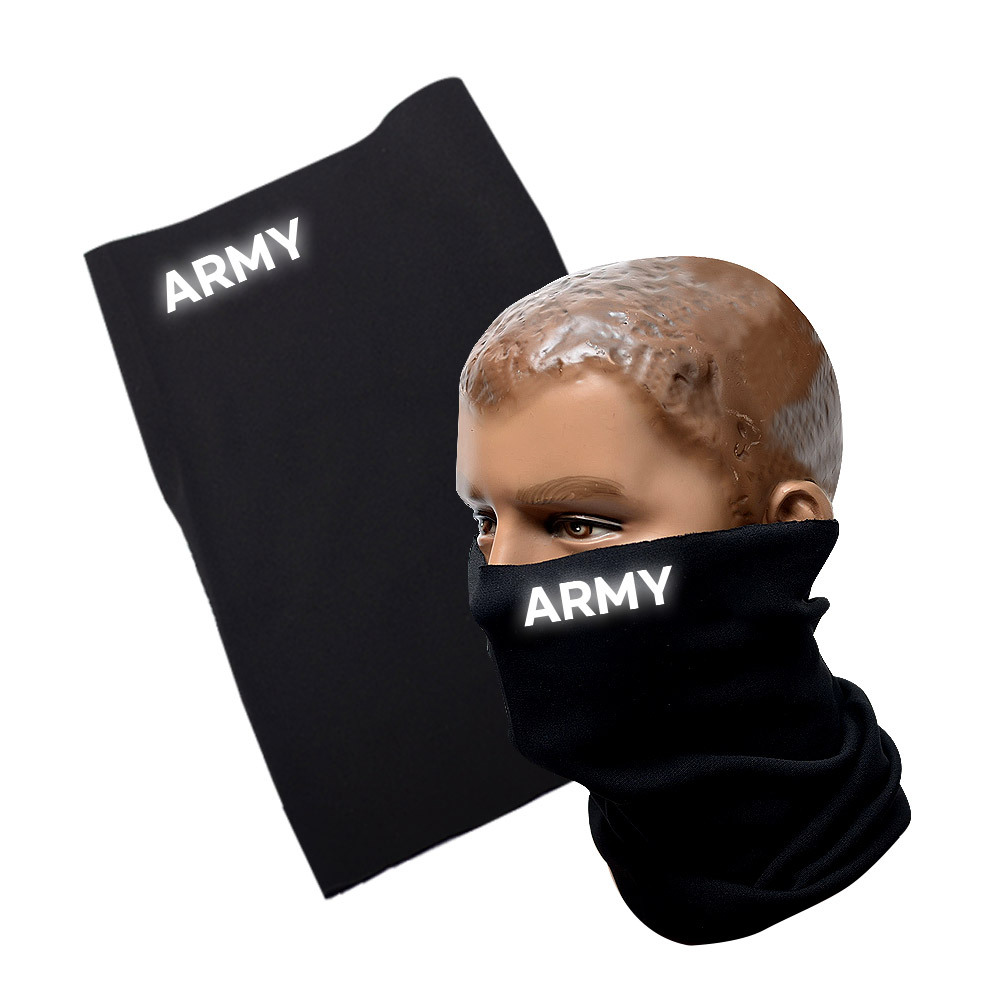 ARMY 검정색 반사 넥워머